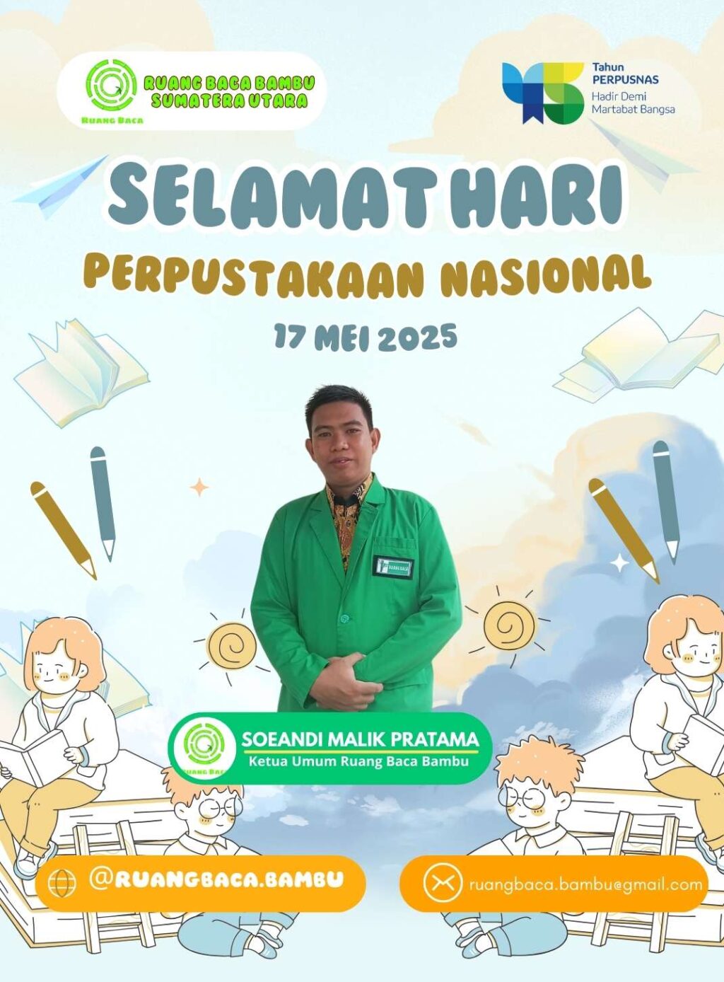 Biru Muda Kuning Ilustratif Ucapan Selamat Hari Buku Nasional Postingan Ins_20250517_155503_0000